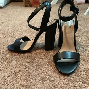 NWOT Black 4-inch Heeled Sandal